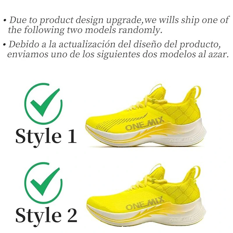 (image for) ONEMIX Professional Carbon Plate Running Shoes Ultra Responsive Foam Stable Support Shock-relief Ultra-light Rebound Sports Sneakers for Competition Training Urban Long-distance Racing Joy